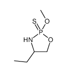 4-ethyl-2-methoxy-2-sulfanylidene-1,3,2λ5-oxazaphospholidine结构式