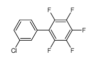 3'-chloro-2,3,4,5,6-pentafluorobiphenyl结构式