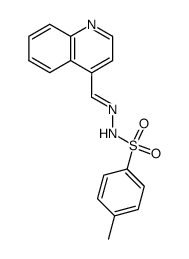 4-quinolinecarboxaldehyde tosylhydrazone结构式