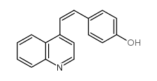 p-[2-(4-Quinolyl)vinyl]phenol Structure