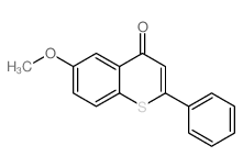 6-methoxy-2-phenyl-thiochromen-4-one structure