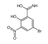 5-bromo-2-hydroxy-3-nitrobenzamide Structure