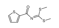 N-(2-Thienoyl)-imino-dithiokohlensaeure-S,S'-dimethylester结构式