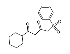 1-cyclohexyl-4-phenylsulfonyl-1,3-butadione Structure