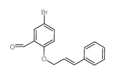 5-BROMO-2-{[(2E)-3-PHENYLPROP-2-ENYL]OXY}BENZALDEHYDE structure