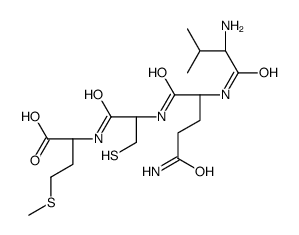 (2S)-2-[[(2R)-2-[[(2S)-5-amino-2-[[(2S)-2-amino-3-methylbutanoyl]amino]-5-oxopentanoyl]amino]-3-sulfanylpropanoyl]amino]-4-methylsulfanylbutanoic acid Structure