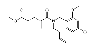 4-[but-3-enyl-(2,4-dimethoxybenzyl)carbamoyl]pent-4-enoic acid methyl ester Structure