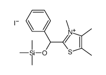 trimethyl-[phenyl-(3,4,5-trimethyl-1,3-thiazol-3-ium-2-yl)methoxy]silane,iodide结构式