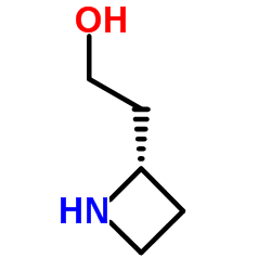 2-[(2S)-2-Azetidinyl]ethanol结构式
