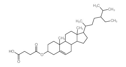 4-[[17-(5-ethyl-6-methyl-heptan-2-yl)-10,13-dimethyl-2,3,4,7,8,9,11,12,14,15,16,17-dodecahydro-1H-cyclopenta[a]phenanthren-3-yl]oxy]-4-oxo-butanoic acid Structure