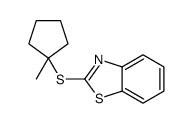 2-(1-methylcyclopentyl)sulfanyl-1,3-benzothiazole结构式