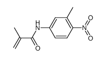 2-Propenamide,2-methyl-N-(3-methyl-4-nitrophenyl)-(9CI)结构式