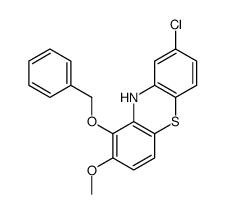 8-chloro-2-methoxy-1-phenylmethoxy-10H-phenothiazine结构式