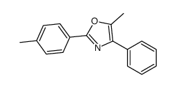 5-methyl-2-(4-methylphenyl)-4-phenyl-1,3-oxazole结构式