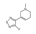 3-fluoro-4-(1-methyl-3,6-dihydro-2H-pyridin-5-yl)-1,2,5-thiadiazole结构式