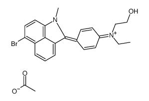 6-bromo-2-[4-[ethyl(2-hydroxyethyl)amino]phenyl]-1-methylbenz[cd]indolium acetate picture