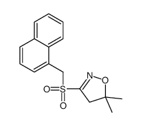 5,5-dimethyl-3-(naphthalen-1-ylmethylsulfonyl)-4H-1,2-oxazole Structure