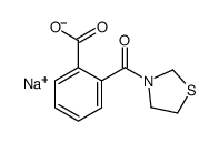 sodium,2-(1,3-thiazolidine-3-carbonyl)benzoate Structure