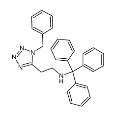 2-(1-benzyl-1H-tetrazol-5-yl)-N-tritylethan-1-amine结构式