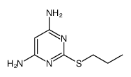 2-(propylthio)pyrimidine-4,6-diamine结构式