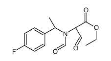ethyl (2S)-2-[1-(4-fluorophenyl)ethyl-formylamino]-3-oxopropanoate结构式