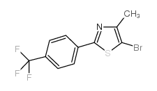 5-bromo-4-methyl-2-[4-(trifluoromethyl)phenyl]-1,3-thiazole Structure