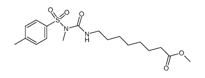8-[3-methyl-3-(4-methylbenzenesulfonyl)ureido]octanoic acid methyl ester结构式