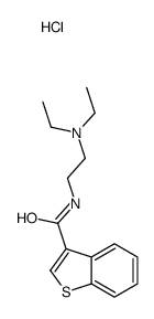 2-(1-benzothiophene-3-carbonylamino)ethyl-diethylazanium,chloride Structure