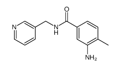 3-氨基-4-甲基-N-(3-吡啶基甲基)苯甲酰胺结构式
