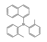 (o-CH3C6H4)2Bi(1-C10H7) Structure