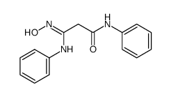 3-anilino-3-oximino-N-phenylpropionamide结构式