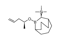 R-10-(trimethylsilyl)-9-bora(OCH(Me)CH2CHCH2)bicyclo[3.3.2]decane结构式