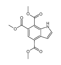Trimethyl 1H-Indole-4,6,7-tricarboxylate结构式