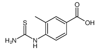 Benzoic acid, 4-[(aminothioxomethyl)amino]-3-methyl Structure