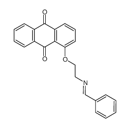 1-(2-(Benzylideneamino)ethoxy)anthracene-9,10-dione Structure