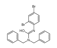 1,1-dibenzyl-3-(2,4-dibromophenyl)urea结构式
