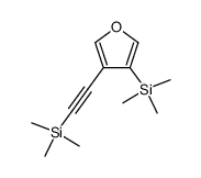 trimethyl(4-((trimethylsilyl)ethynyl)furan-3-yl)silane结构式