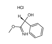(R)-α-Hydroxybenzolethanimidsaeure-methylester, Hydrochloride结构式