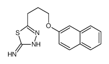 5-(3-naphthalen-2-yloxypropyl)-1,3,4-thiadiazol-2-amine Structure