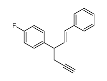 1-fluoro-4-(1-phenylhex-1-en-5-yn-3-yl)benzene结构式