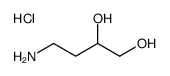 4-aminobutane-1,2-diol,hydrochloride结构式