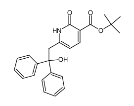 tert-butyl 6-(2-hydroxy-2,2-diphenylethyl)-2-oxo-1,2-dihydropyridine-3-carboxylate结构式