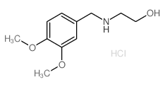 2-(3,4-Dimethoxy-benzylamino)-ethanol hydrochloride结构式