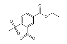 ethyl 4-(methylsulfonyl)-3-nitrobenzoate结构式