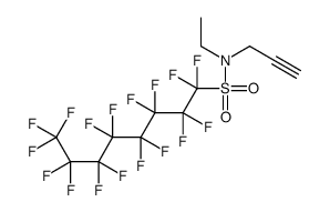 N-ethyl-1,1,2,2,3,3,4,4,5,5,6,6,7,7,8,8,8-heptadecafluoro-N-prop-2-ynyloctane-1-sulfonamide结构式