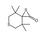 4,4,8,8-tetramethyl-1,6-dithiaspiro[2.5]octan-2-one Structure
