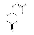 4-(3-iodobut-2-enyl)cyclohex-2-en-1-one结构式