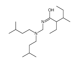 N-[[bis(3-methylbutyl)amino]methyl]-2-ethyl-3-methylpentanamide Structure