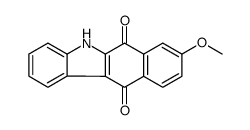 8-methoxy-5H-benzo[b]carbazole-6,11-dione结构式