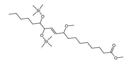 Methyl 12,13-bis(trimethylsilyloxy)-9-methoxy-10-octadecenoate结构式